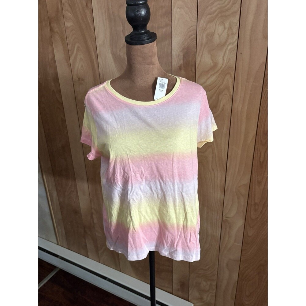 Old Navy Softest Printed Short-Sleeve T-Shirt for Girls Pink And Yellow Size XXL